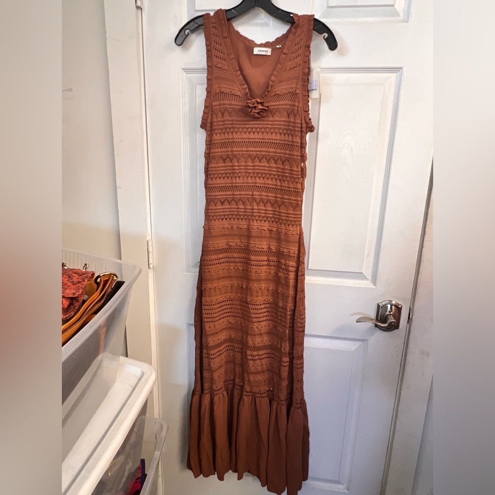 Irene Rhinestone Flower Maxi Dress - Picture 6 of 9